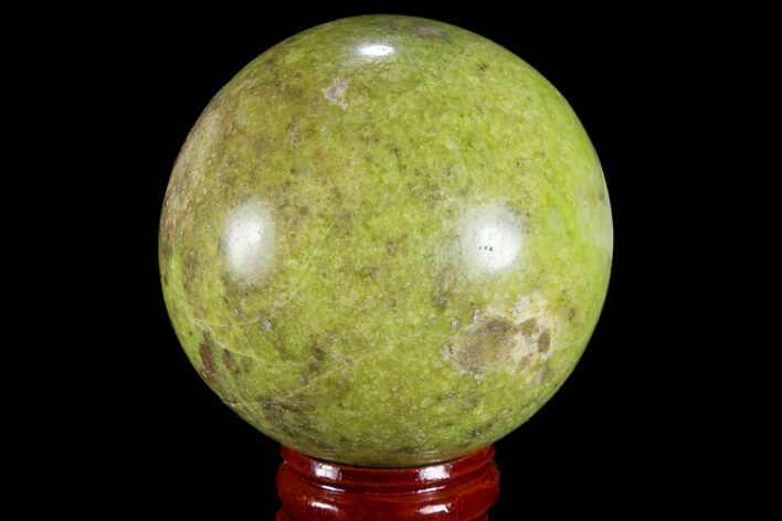 Polished Green Opal Sphere - Madagascar #78768